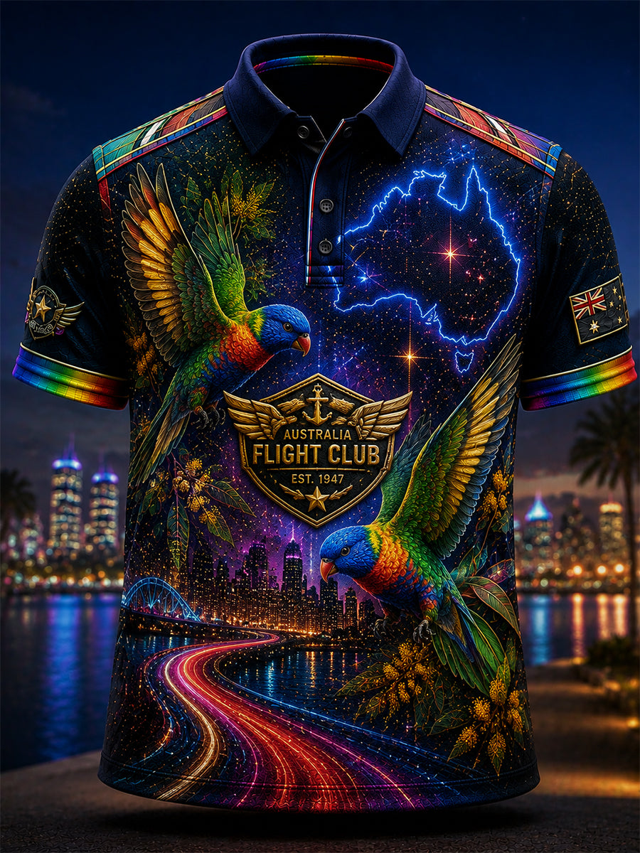 Men's Australian Animals Short Sleeve Shirt