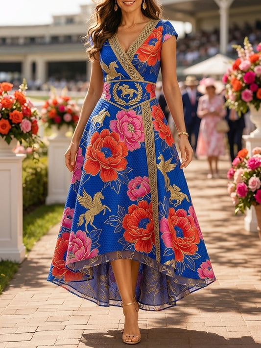 Women's Vintage Melbourne Cup Australian Horse Racing Dress