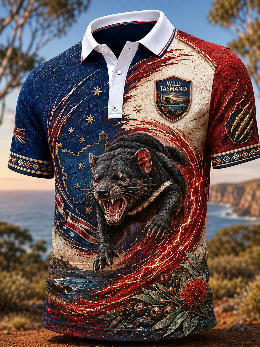 Men's Australian Animals Short Sleeve Shirt