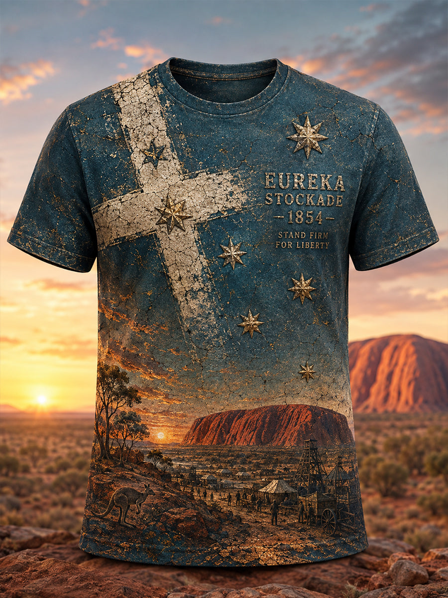 Men's Australia Eureka Flag Short Sleeves T-Shirt