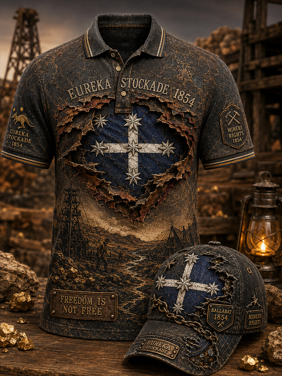 Men's Australian Eureka Flag Short Sleeve Shirt
