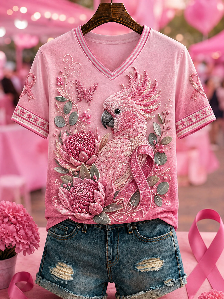 Women's Australian Breast Cancer Awareness Short-Sleeved T-Shirt