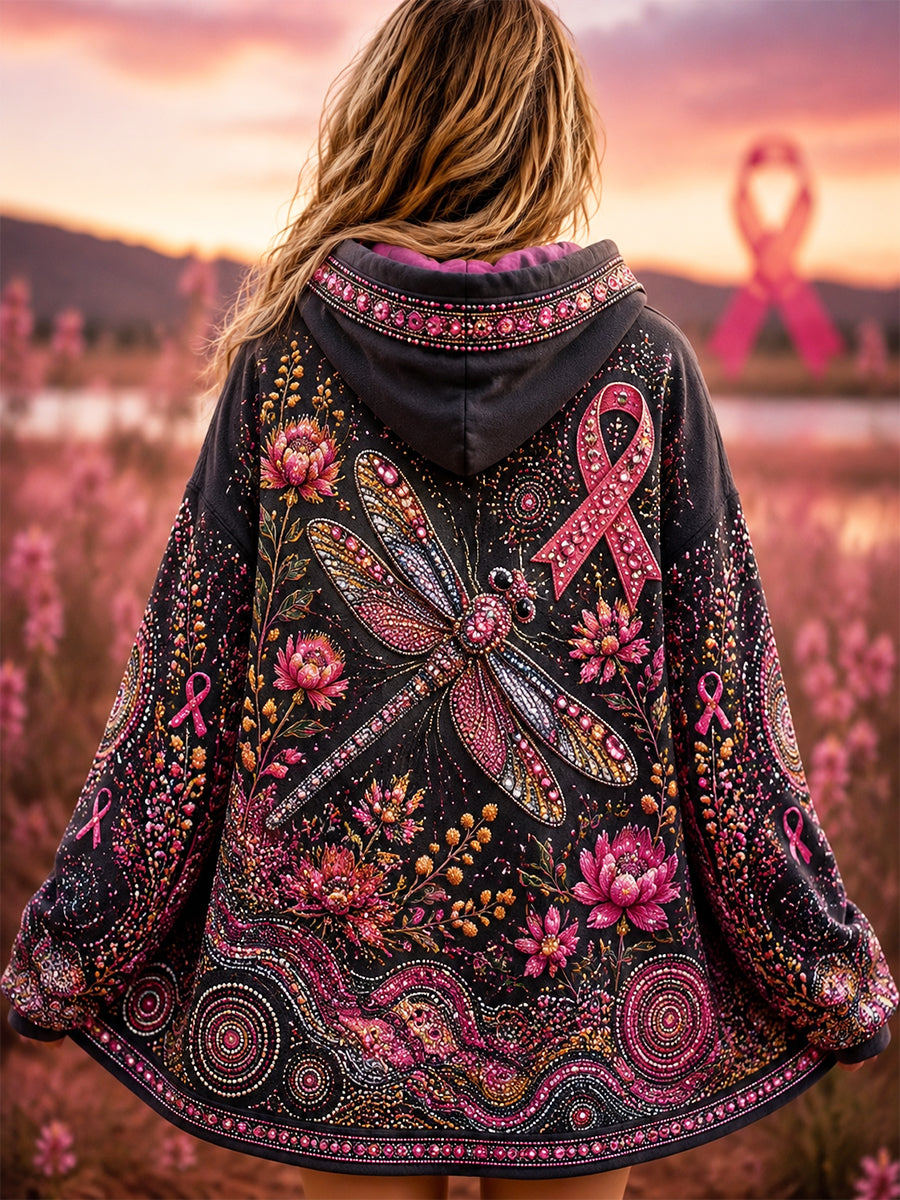 Women's Australian Breast Cancer Awareness Zip-Up Hoodie
