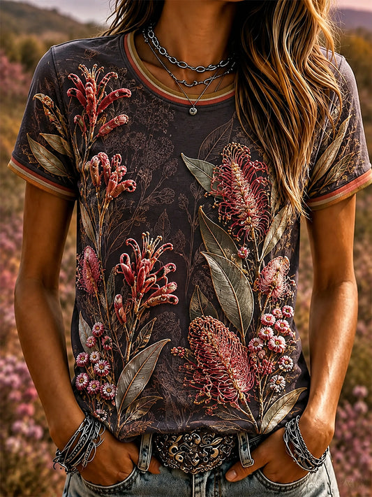 Women's Australian Wildflower Season Short-Sleeved T-Shirt