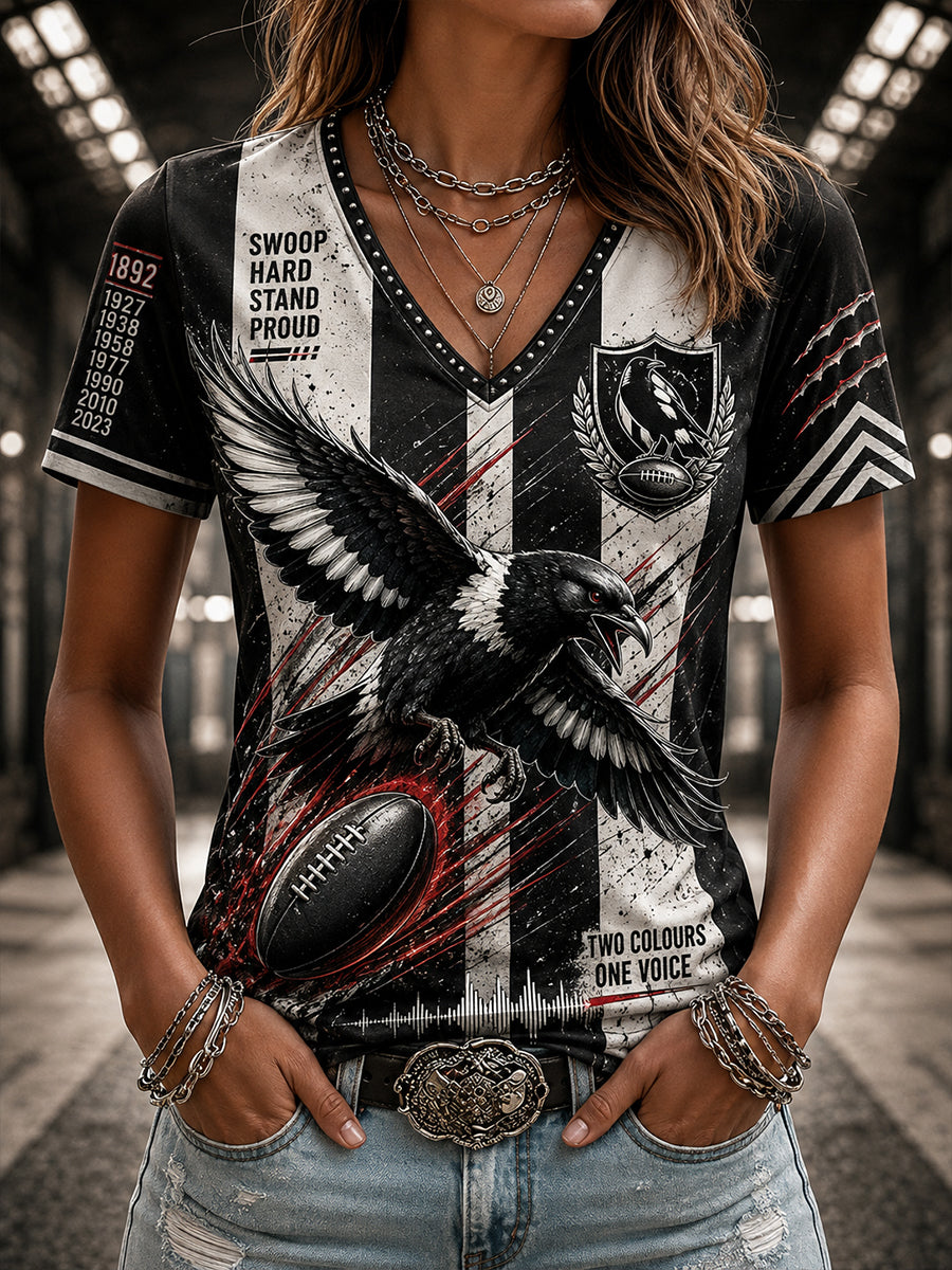 Women's Australian Rules Football V-Neck T-Shirt