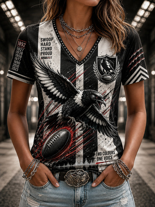 Women's Australian Rules Football V-Neck T-Shirt
