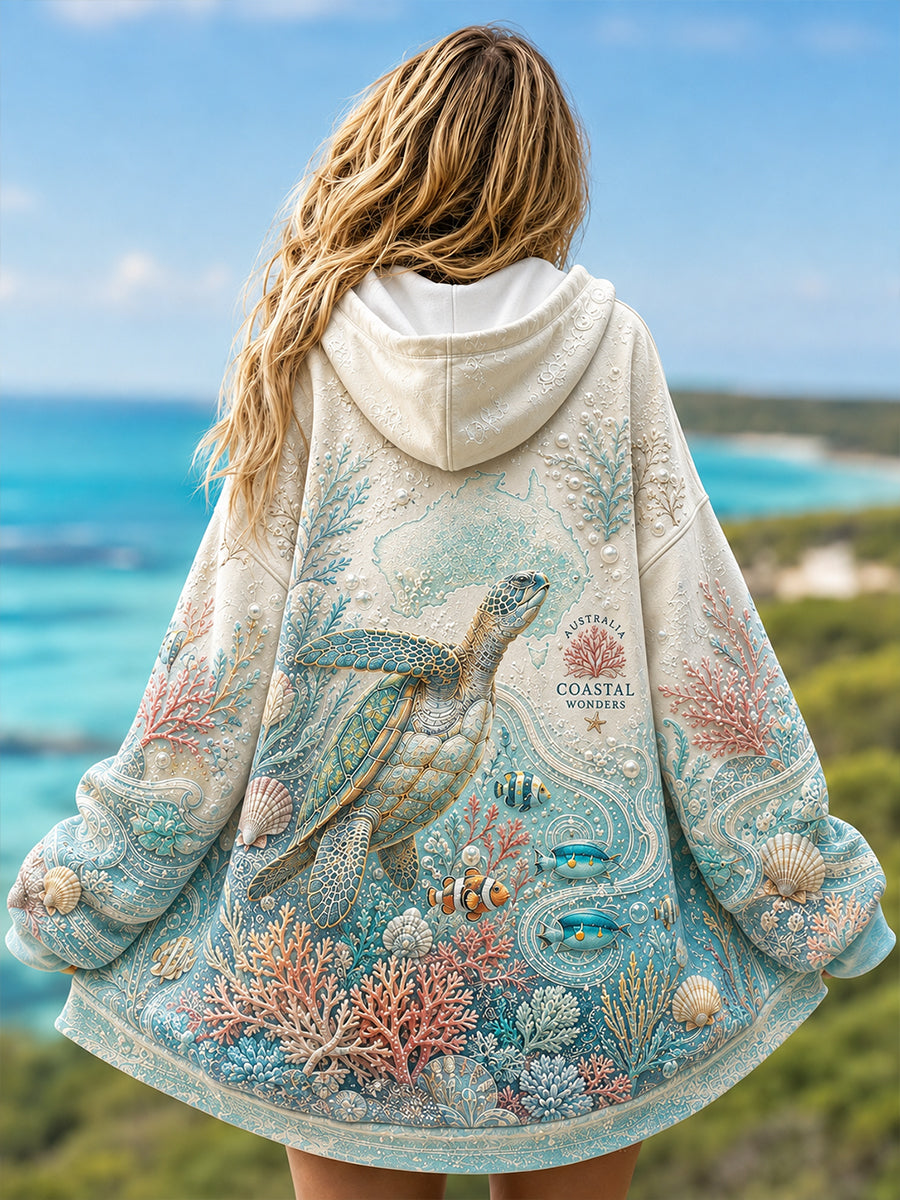 Women's Australian Animals  Zip-Up Hoodie