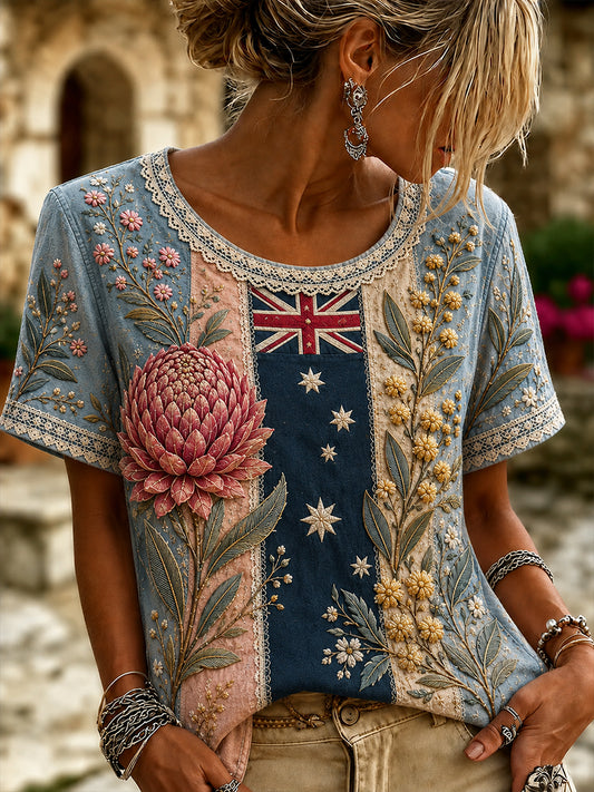 Women's Australian Wildflower Season Short-Sleeved T-Shirt