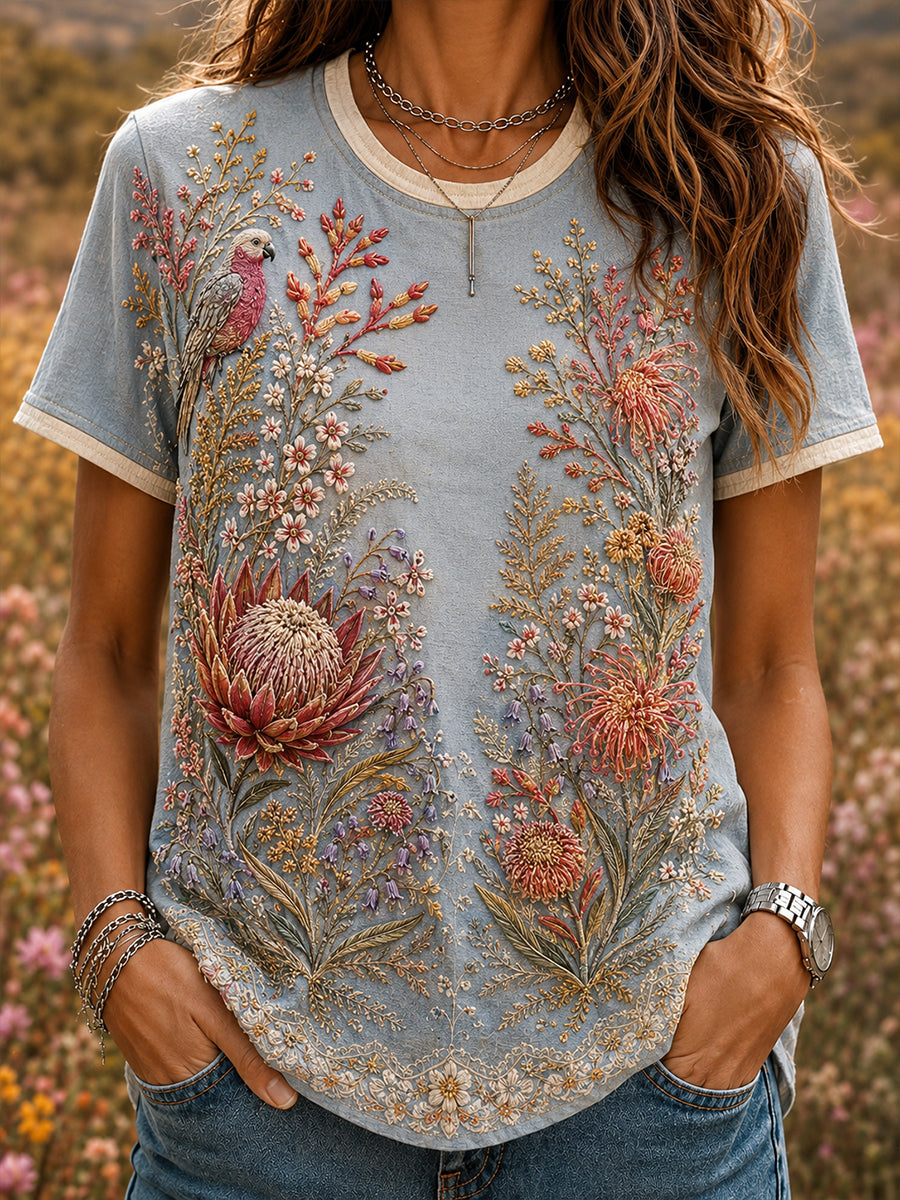 Women's Australian Wildflower Season Short-Sleeved T-Shirt