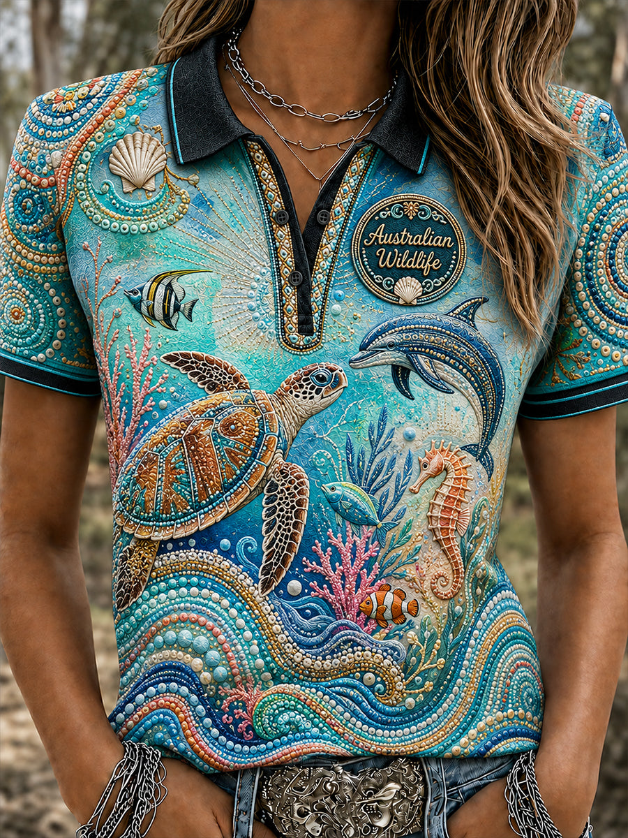 Women's Australian Animals Polo T-Shirt