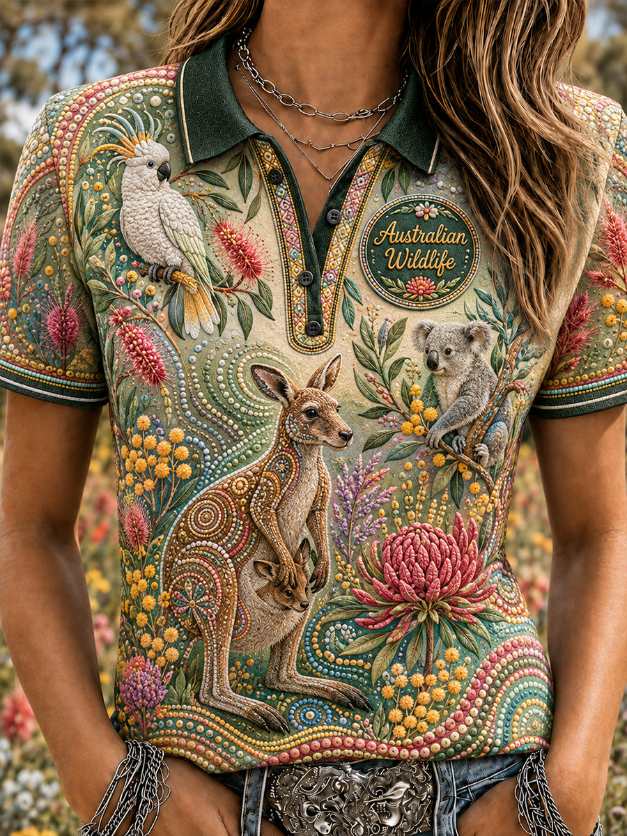 Women's Australian Animals Polo T-Shirt
