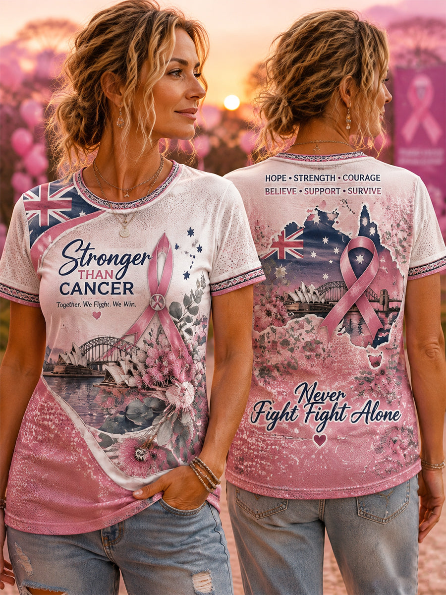 Women's Australian Breast Cancer Awareness Short-Sleeve T-Shirt