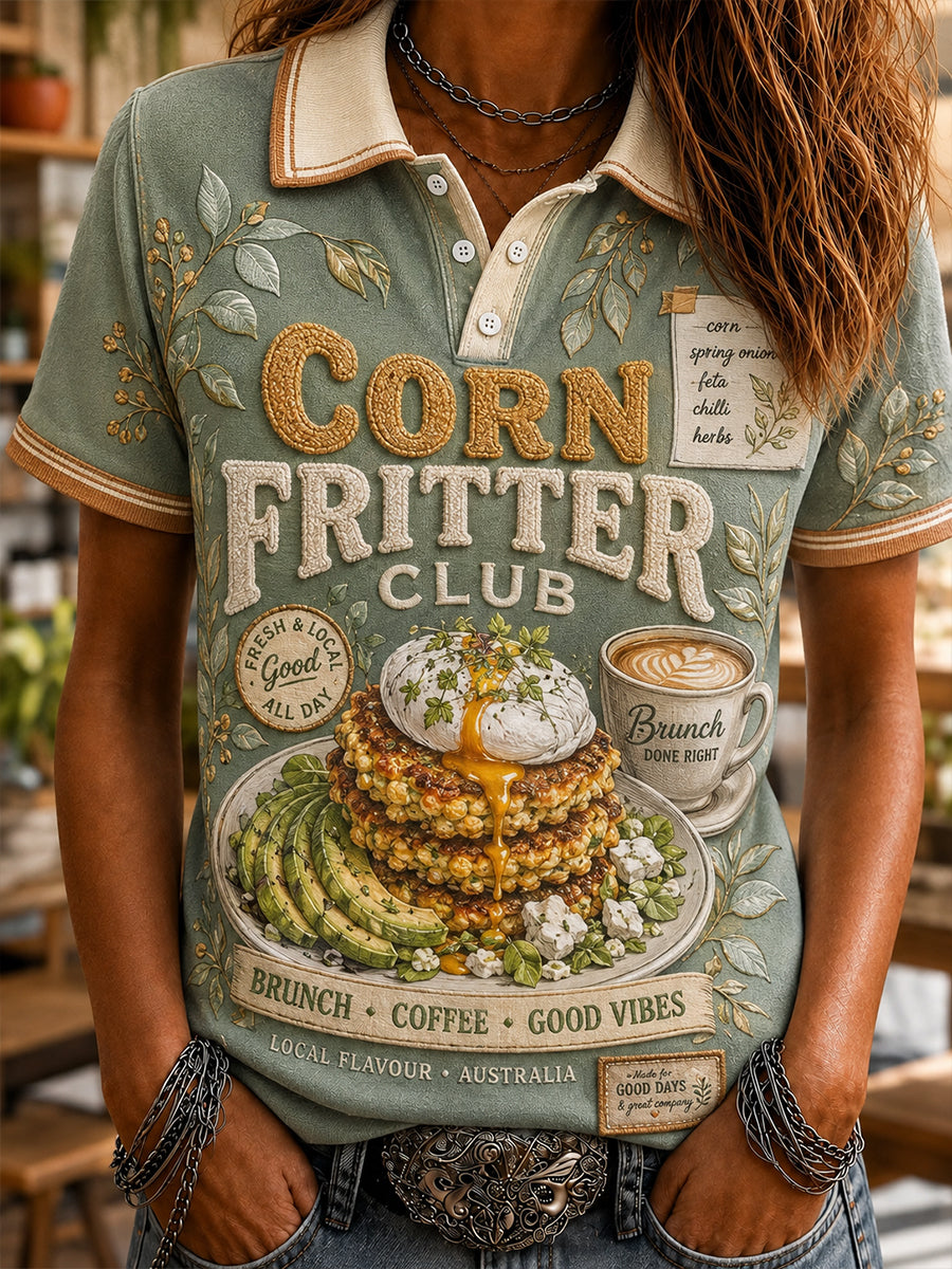 Women's Australian-Style Breakfast Polo T-Shirt