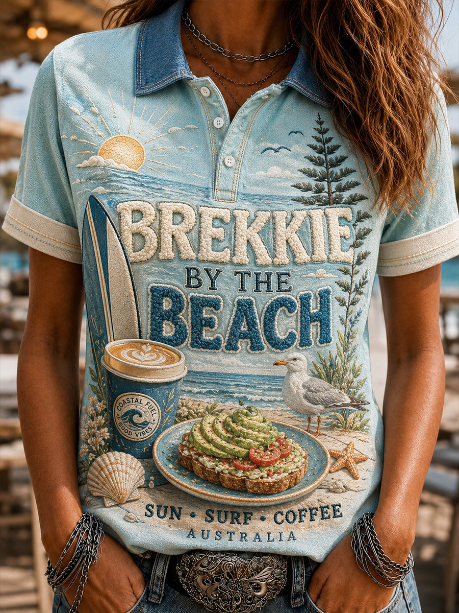 Women's Australian-Style Breakfast Polo T-Shirt