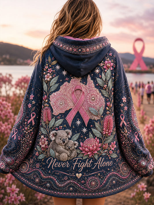 Women's Breast Cancer Awareness In Australia Zip-Up Hoodie