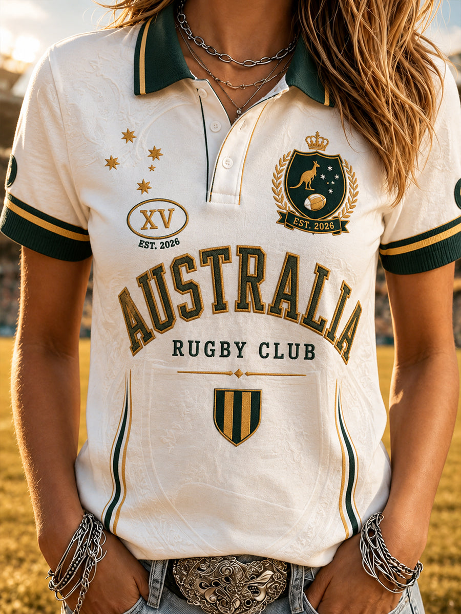 Women's Australian Rules Football Kangaroos Polo T-Shirt