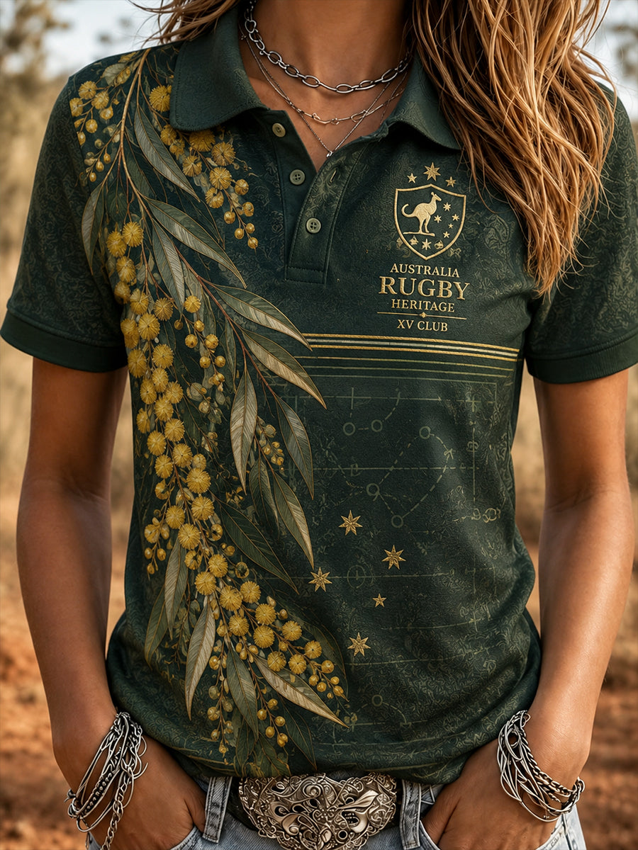 Women's Australian Rules Football Kangaroos Polo T-Shirt