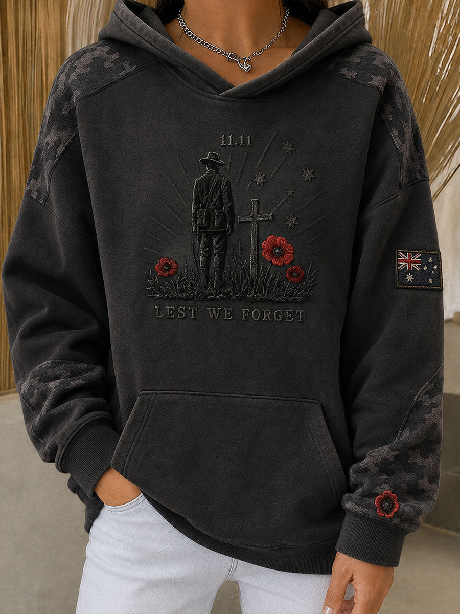 Women's Australian Veteran Printed hoodie