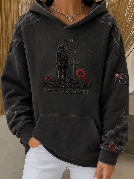 Women's Australian Veteran Printed hoodie