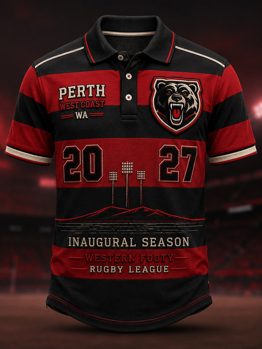 Men's Perth Bears Rugby Fan Short Sleeve Shirt