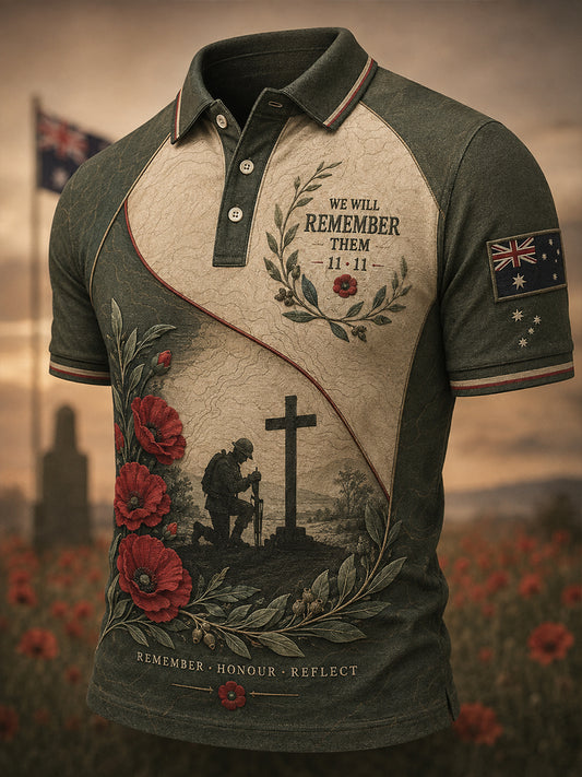 Men's Australia Remembrance Day Short Sleeve Shirt