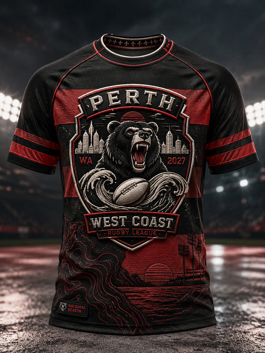 Men's Perth Bears Rugby Fan  Short Sleeve T-Shirt