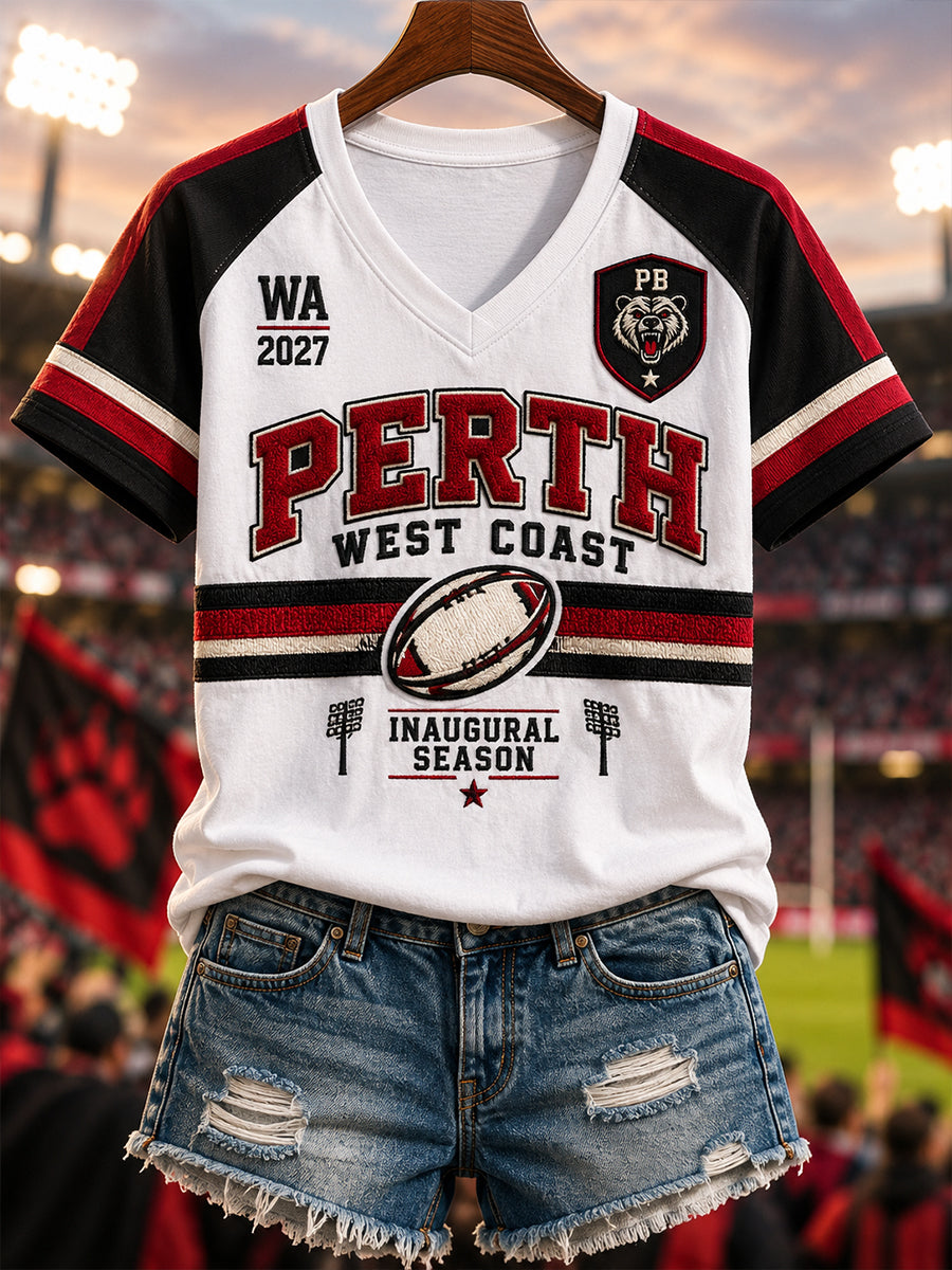 Women's Australian Rugby Perth Bears Fans Short Sleeve T-Shirt