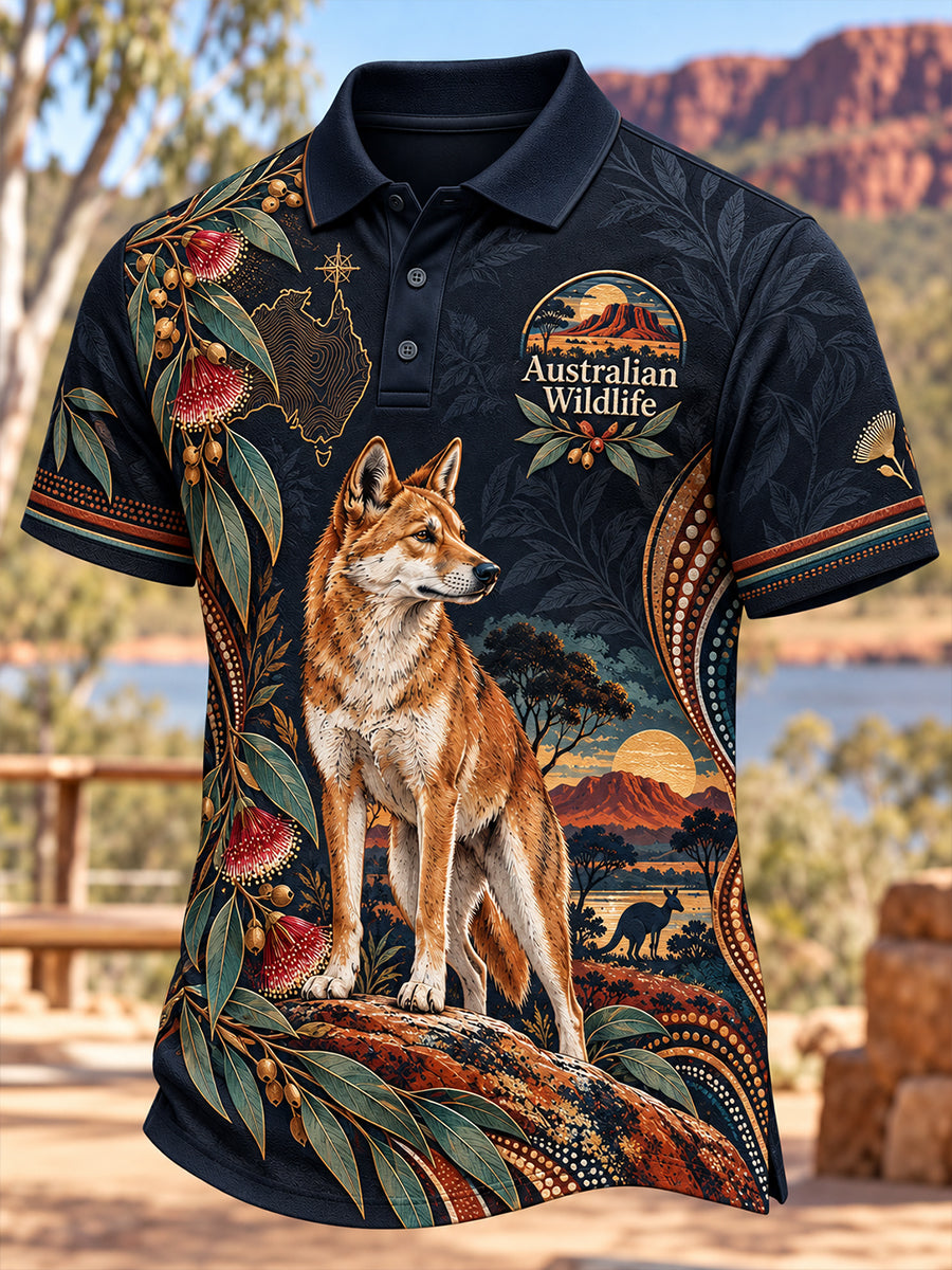 Men's Australian Animals Short Sleeve Shirt