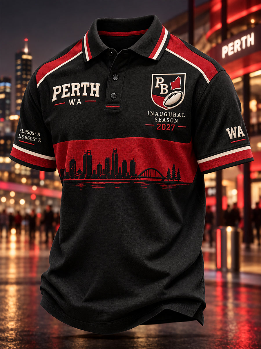Men's Australian Rugby Perth Bears Fans Lover Short Sleeve  Shirt