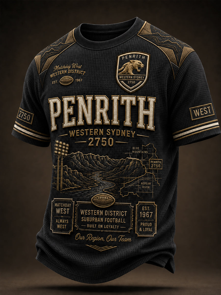 Men's Australian Rugby Penrith Panthers Fans Lover Short Sleeve T-Shirt