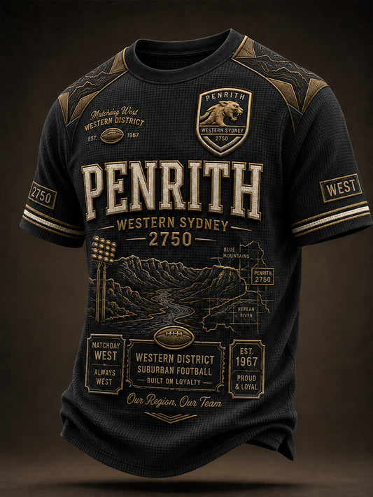 Men's Australian Rugby Penrith Panthers Fans Lover Short Sleeve T-Shirt