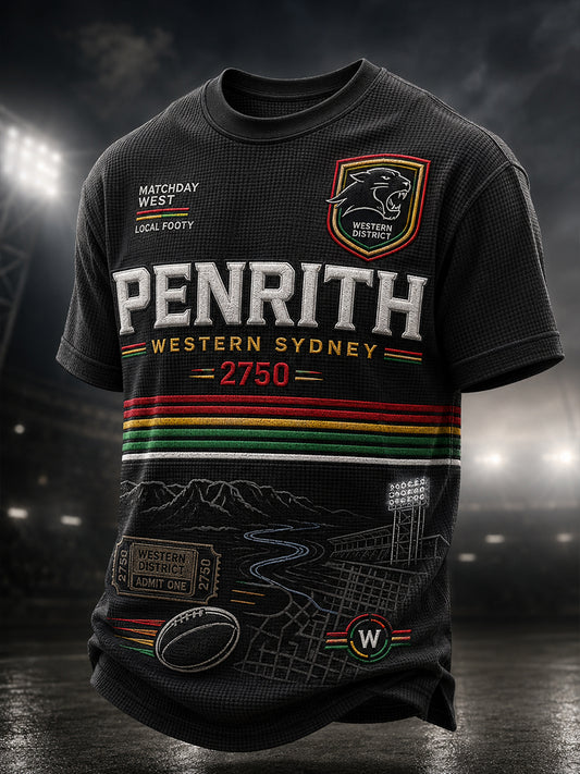 Men's Australian Rugby Penrith Panthers Fans Lover Short Sleeve T-Shirt