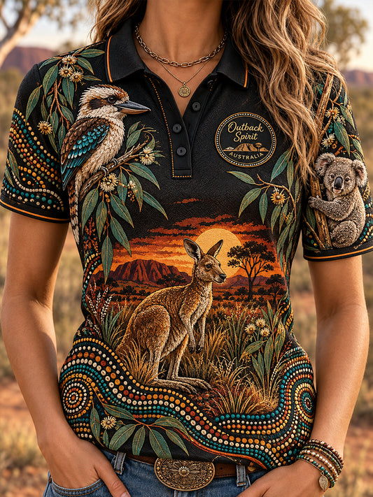 Women's Australian Animals Polo T-Shirt