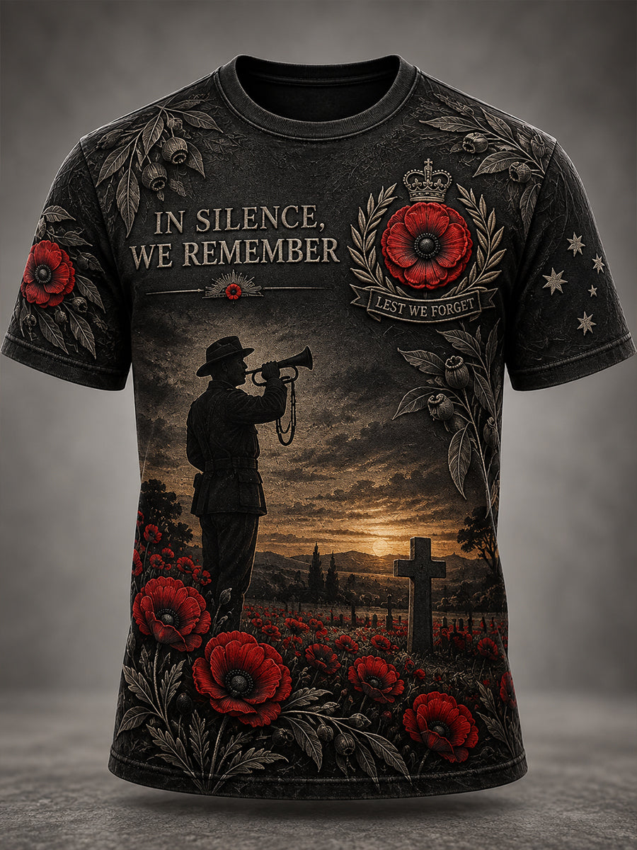 Men's Remembrance Day In Australia Short Sleeves T-Shirt