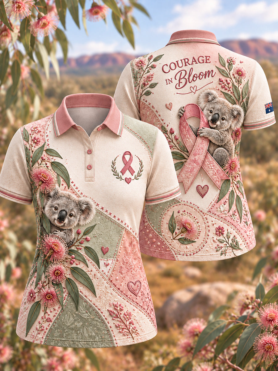 Women's Breast Cancer Awareness Culture In Australia Polo T-Shirt
