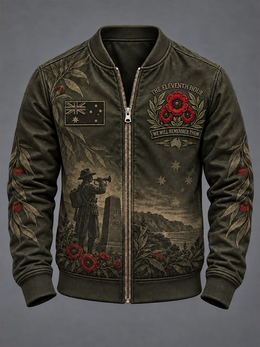 Men's Remembrance Day in Australia  Printed Monkey Jacket