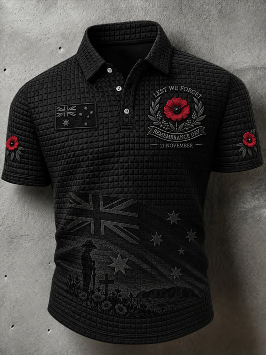 Men's Remembrance Day in Australia Short Sleeve Shirt