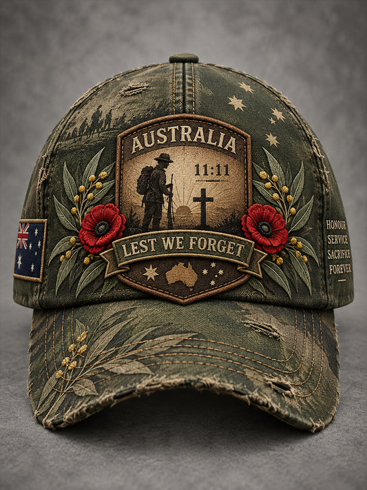 Unisex Australian Veterans Remembrance Day Hat