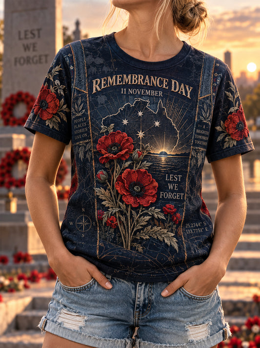 Women's Remembrance Day Short-Sleeved T-Shirt