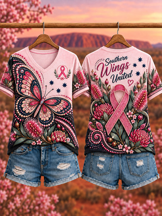 Women's Breast Cancer Awareness In Australia Polo T-Shirt