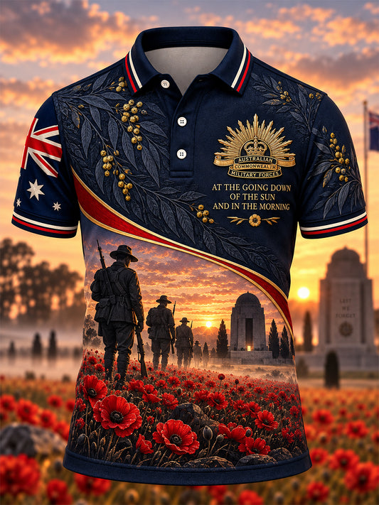 Men's Remembrance Day In Australia Polo Shirt