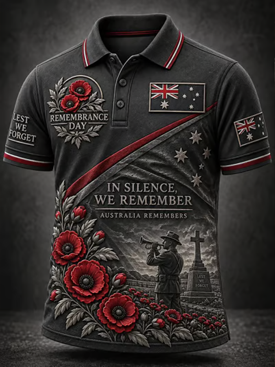Men's Australian Veterans Print polo shirt