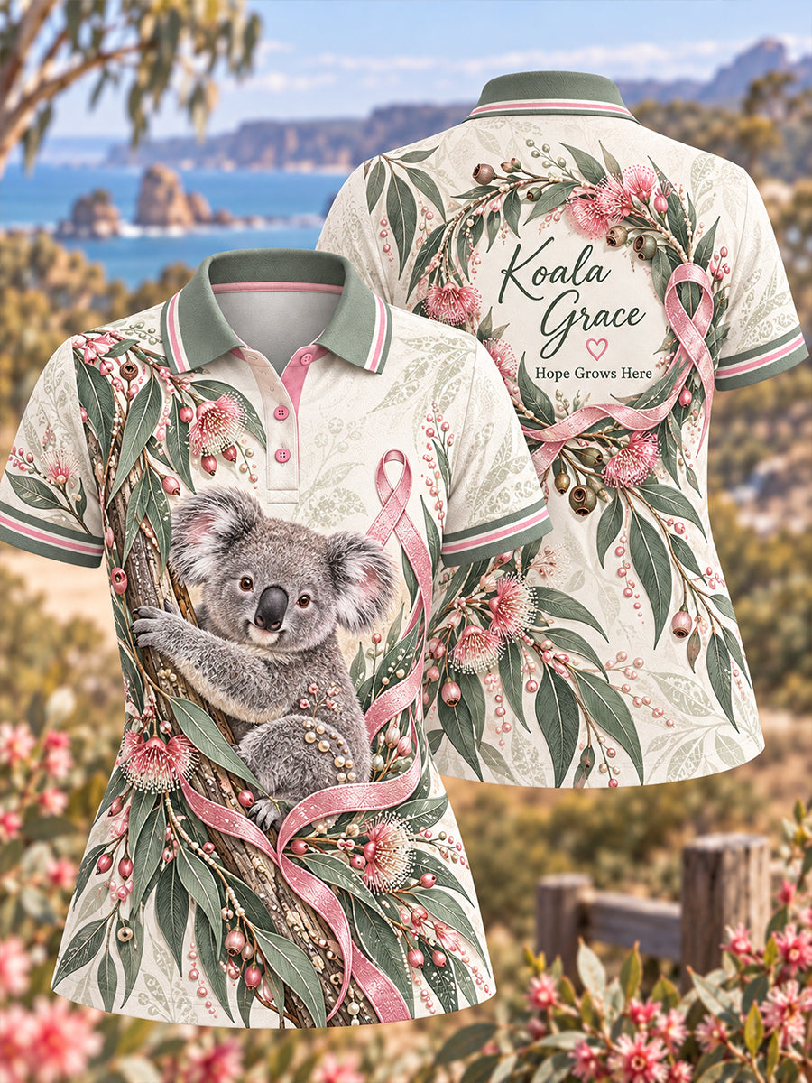 Women's Australian Breast Cancer Awareness Polo T-Shirt