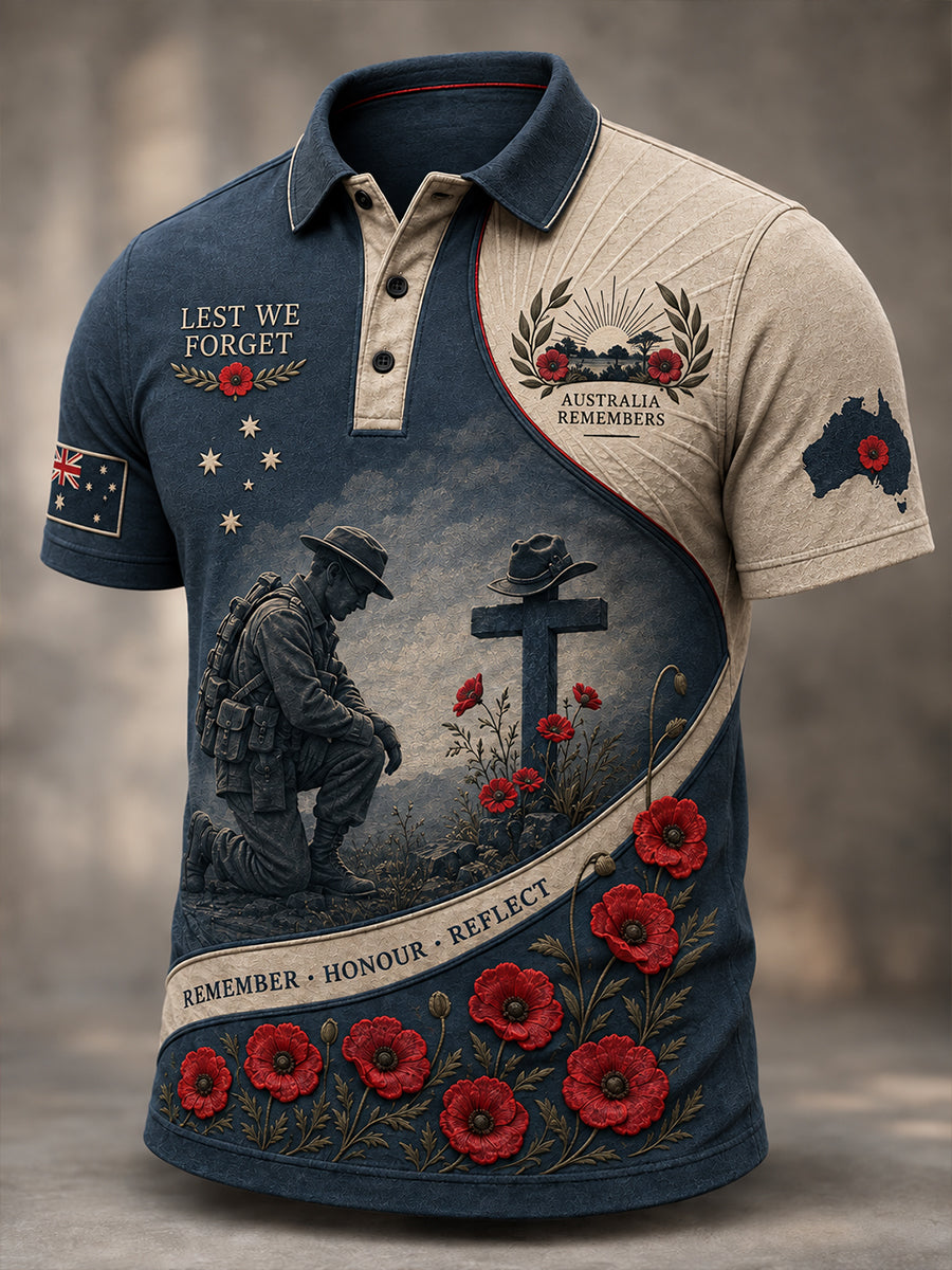 Men's Australia Remembrance Day Short Sleeve Shirt