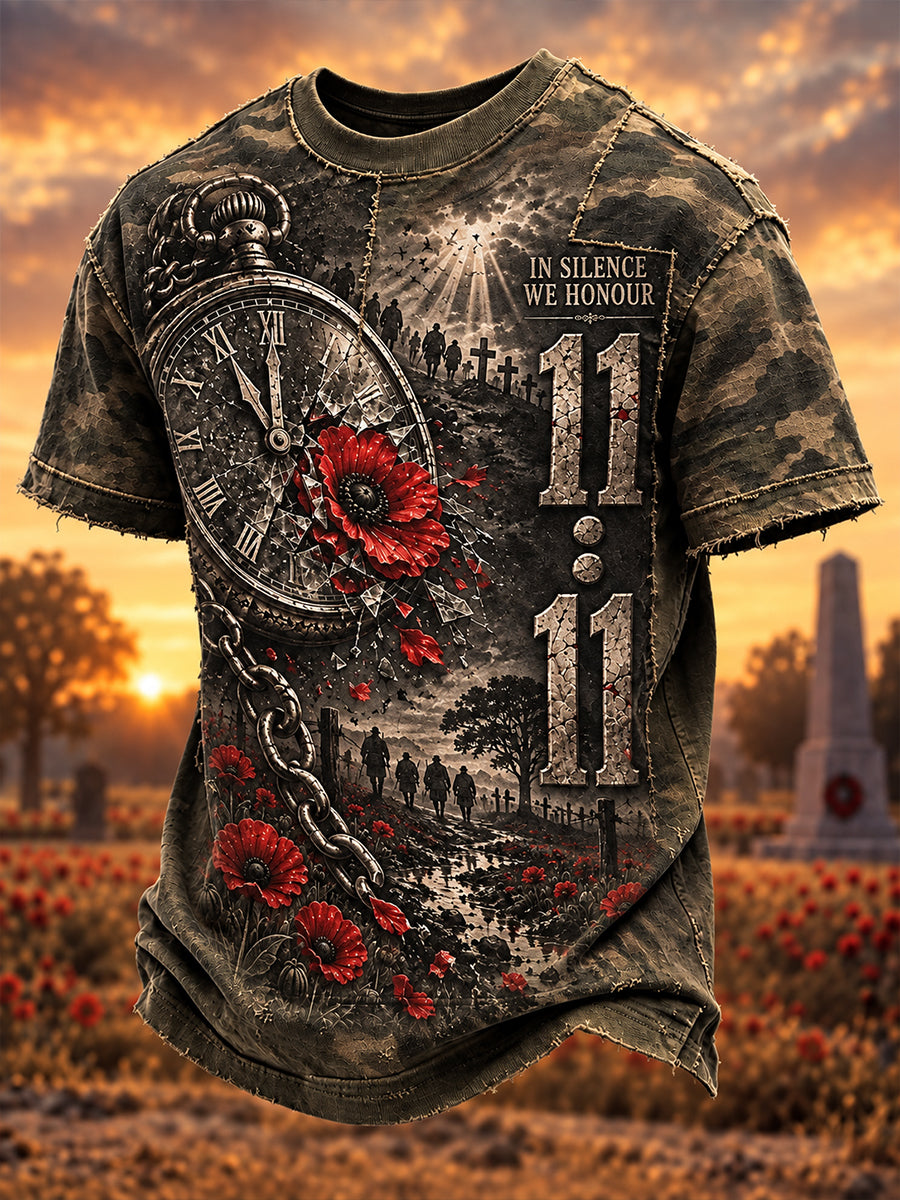 Men's Australian Veterans Remembrance Day Short Sleeves T-Shirt