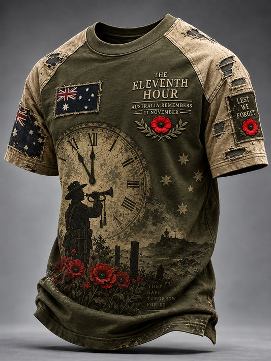Men's Veterans Remembrance Day Short Sleeves T-Shirt