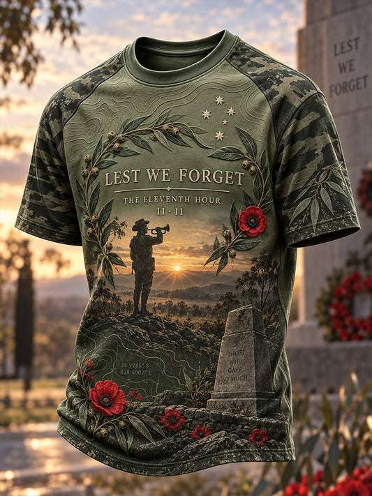 Men's Veterans Remembrance Day Short Sleeves T-Shirt