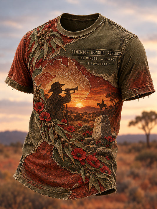 Men's Veteran Remembrance Day Short Sleeves T-Shirt
