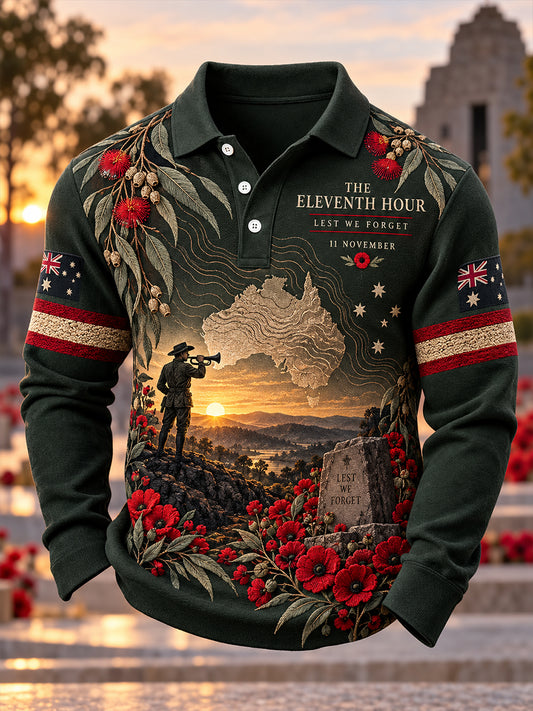 Men's Veteran Remembrance Day Long Sleeve Shirt