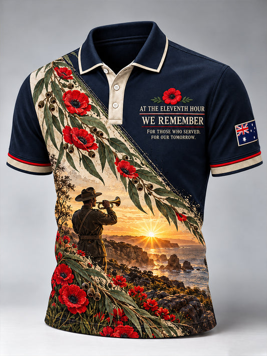 Men's Veteran Remembrance Day Short Sleeves Shirt